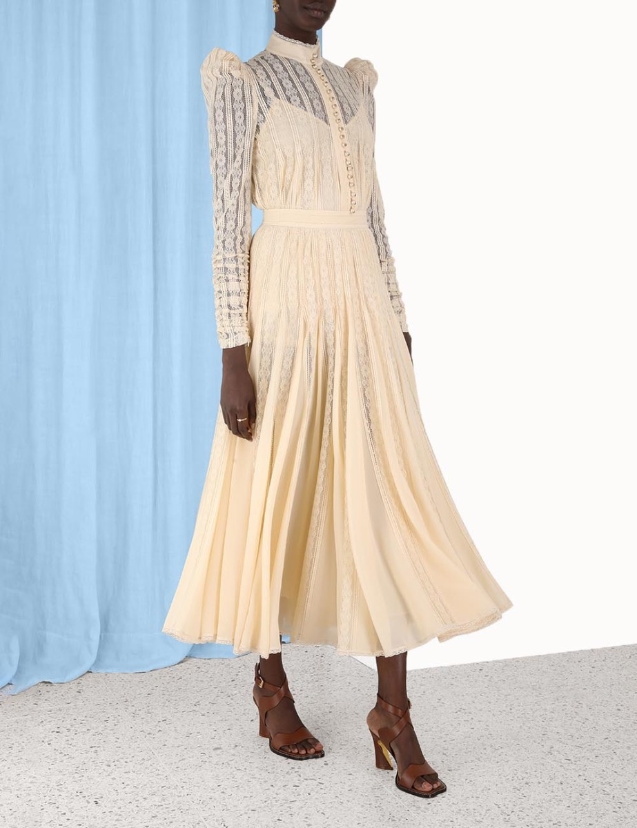 WONDERLAND LACE VENT SKIRT - 3