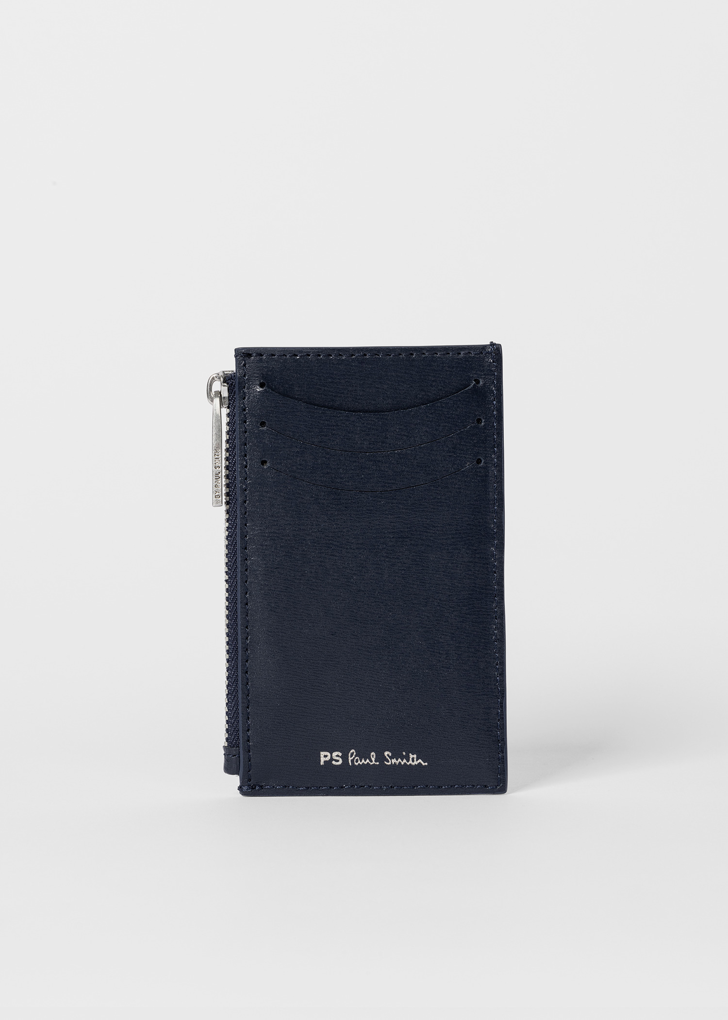 Navy 'Sports Stripe' Zip Card Holder 2