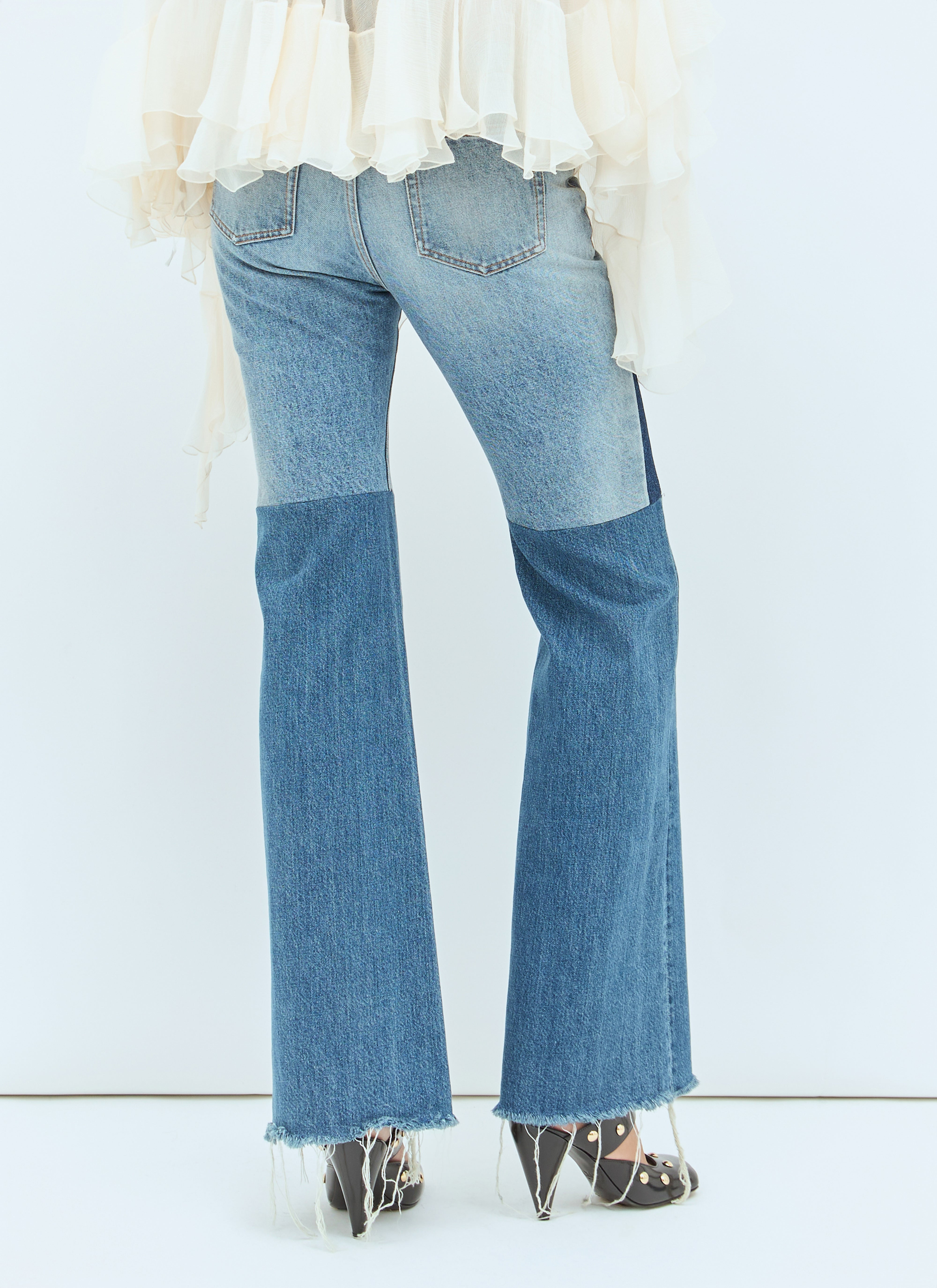 Chloé Women Flared Patchwork Jeans - 5