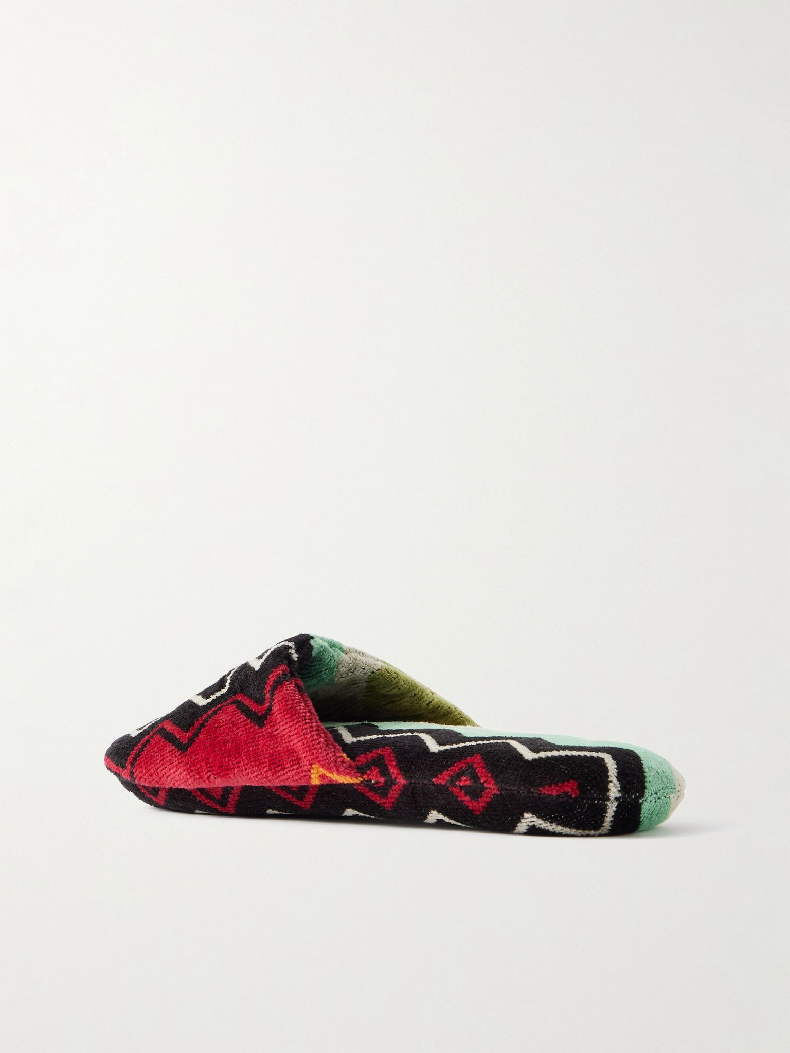 Giacomo striped cotton-terry slippers Multi - 3