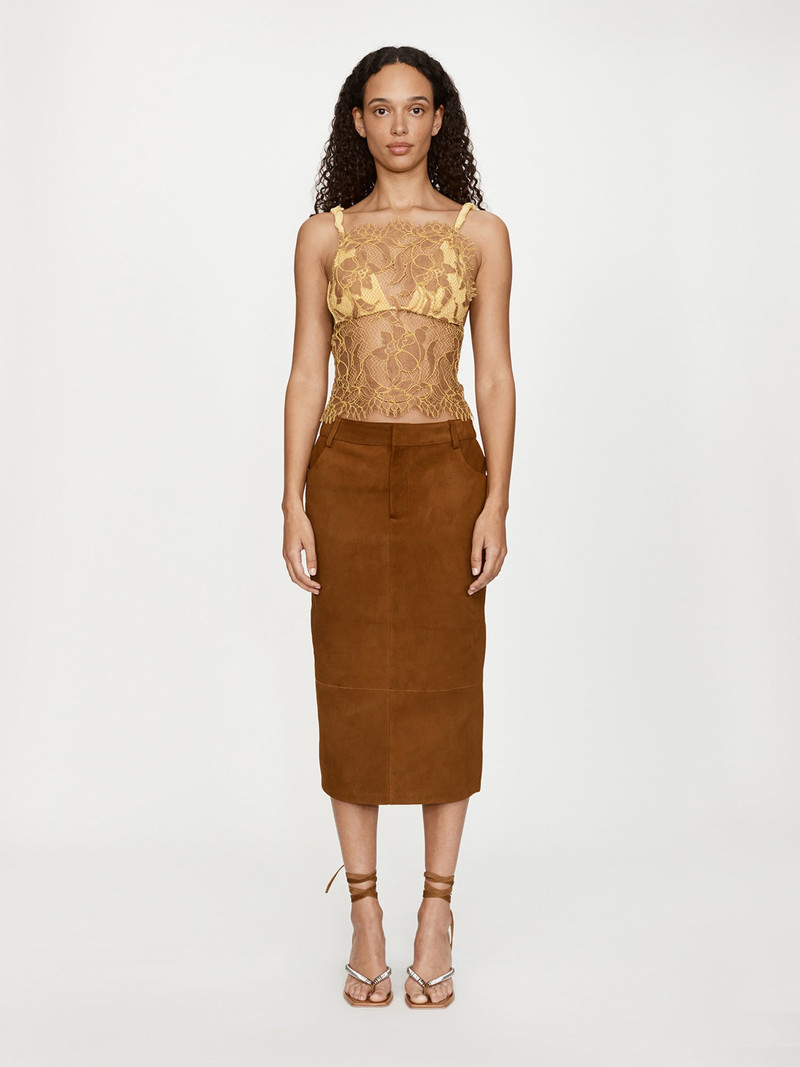 CHRISTOPHER ESBER Aluna Lace Draped Silk Cami outlook