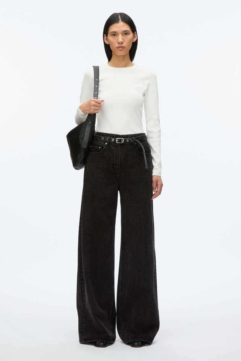 Compact Rib Long Sleeve Tee 1