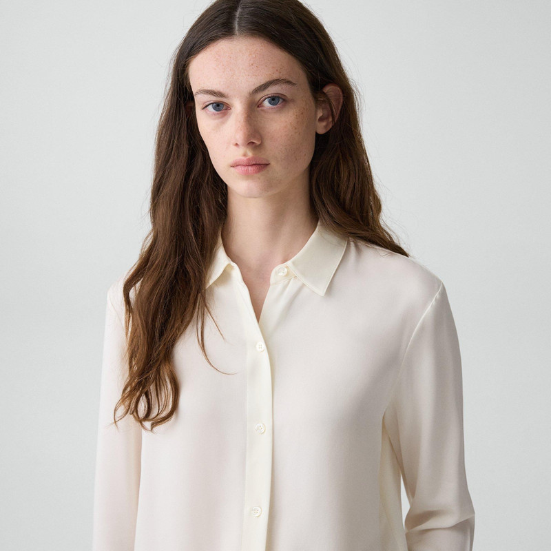 Straight Shirt in Silk Georgette 5