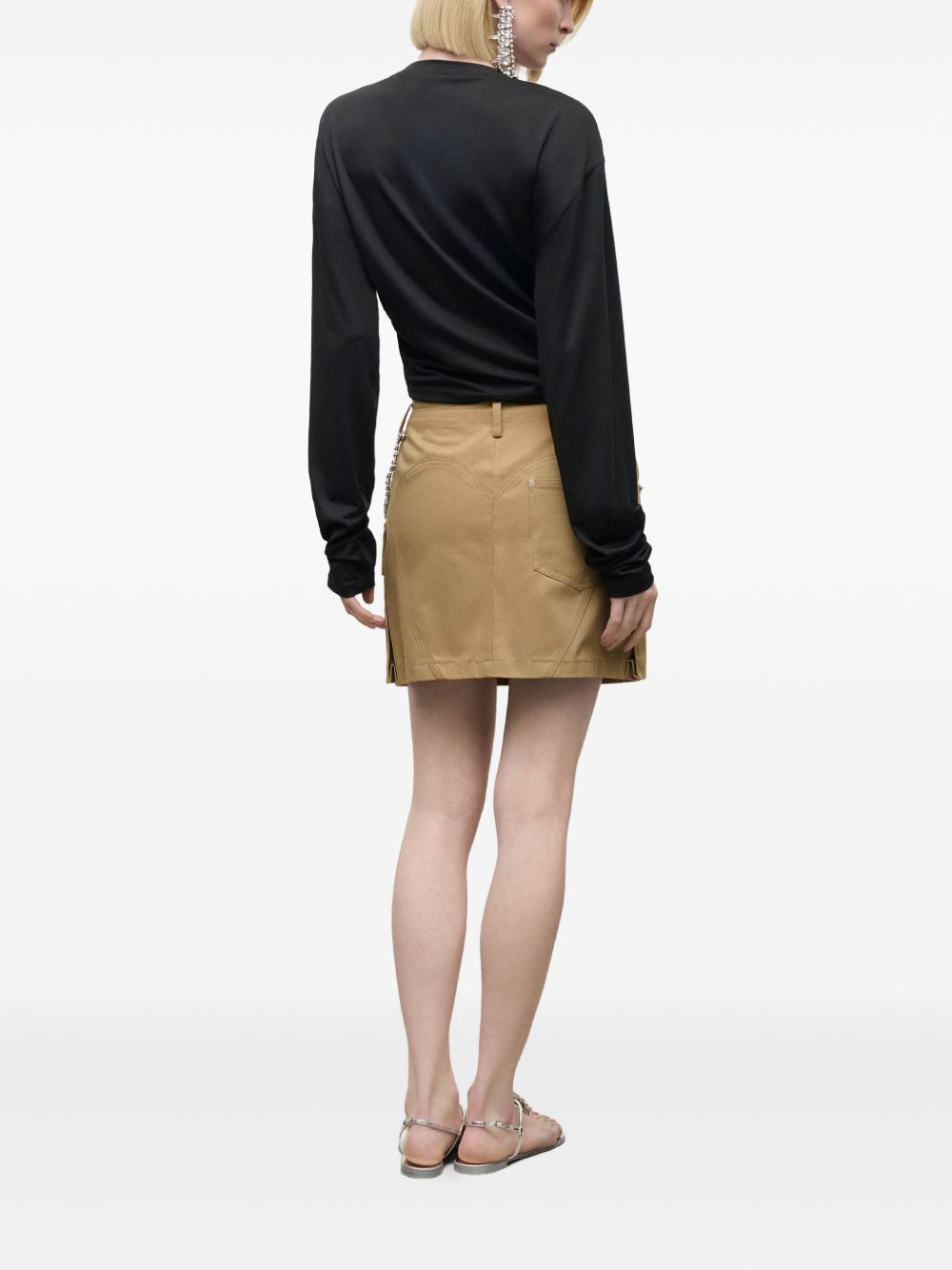 crystal-embellished mini skirt - 3