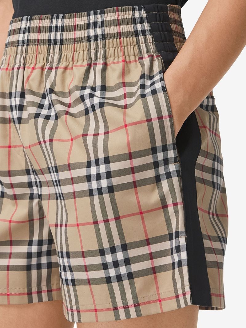 Vintage Check side-stripe shorts - 5