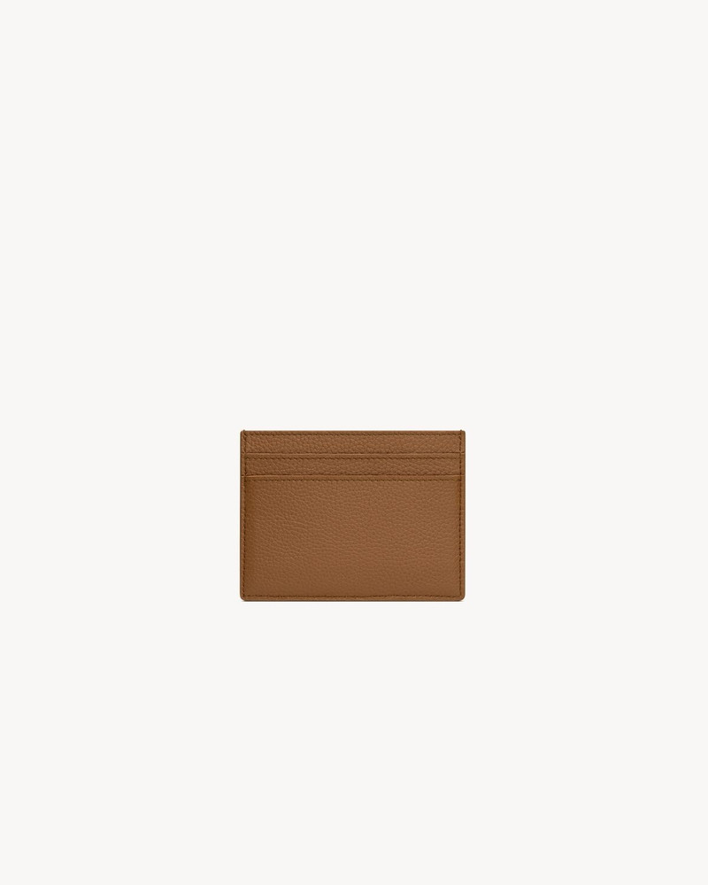 SAINT LAURENT CASSANDRE SHADOW SAINT LAURENT CARD CASE IN GRAINED LEATHER outlook