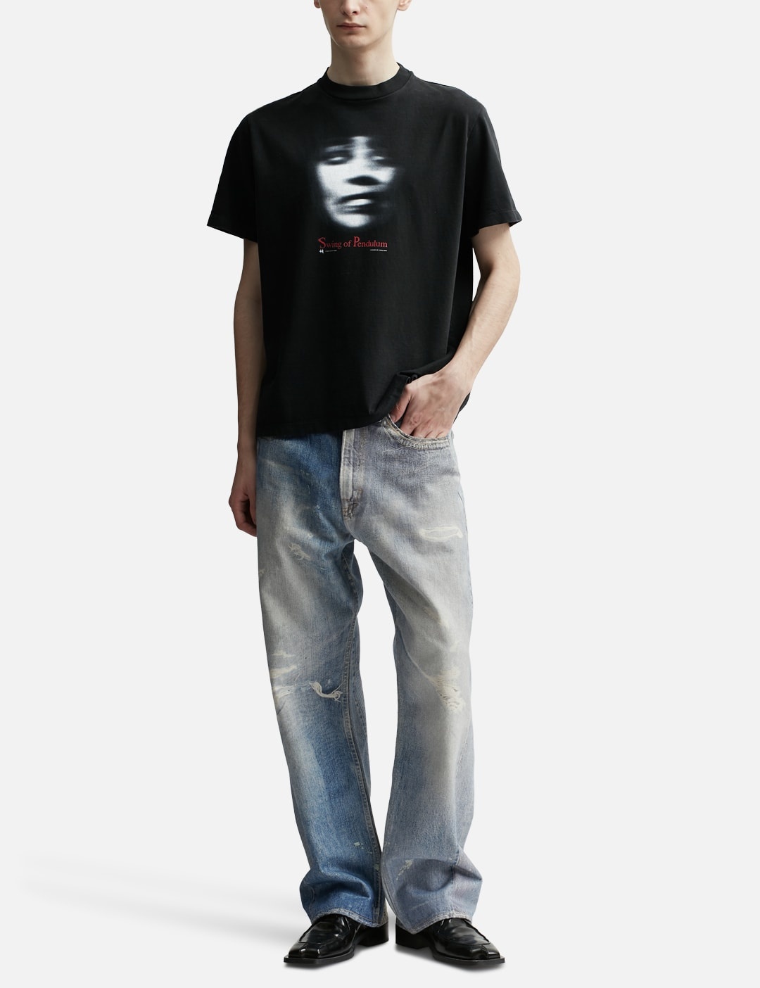Our Legacy Box T-Shirt Swing Of Pendulum Print | REVERSIBLE