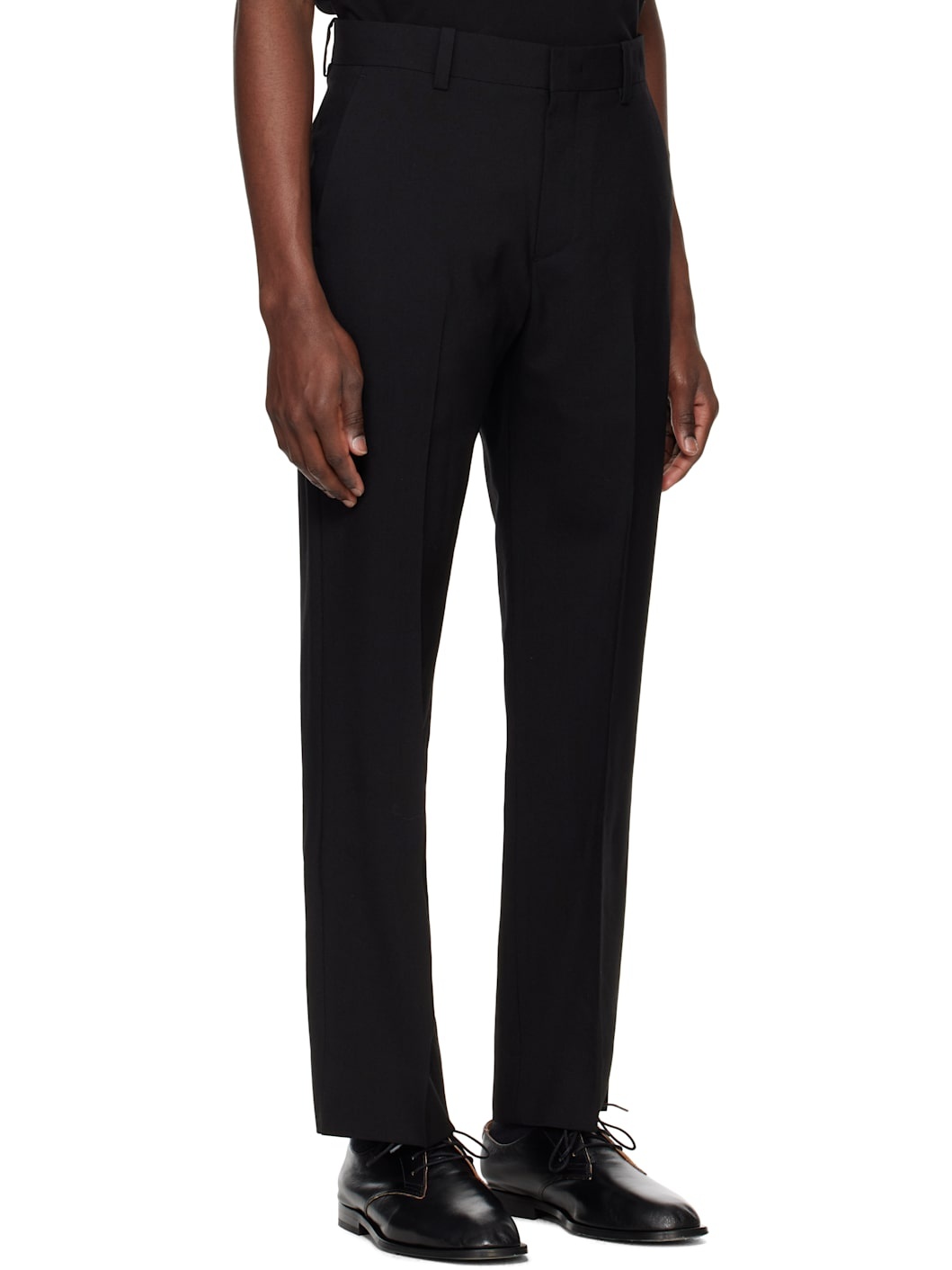 Black Wool Trousers - 2