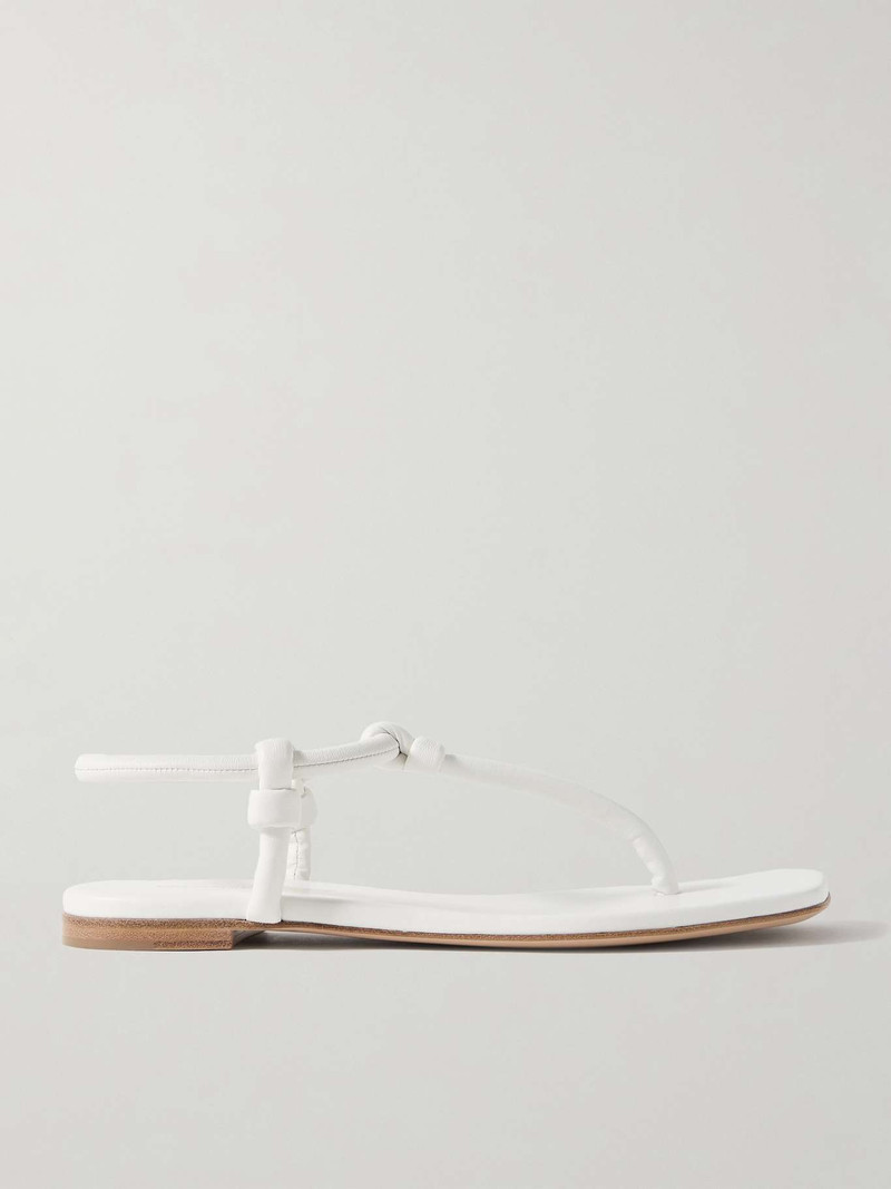 Knotted leather sandals 1