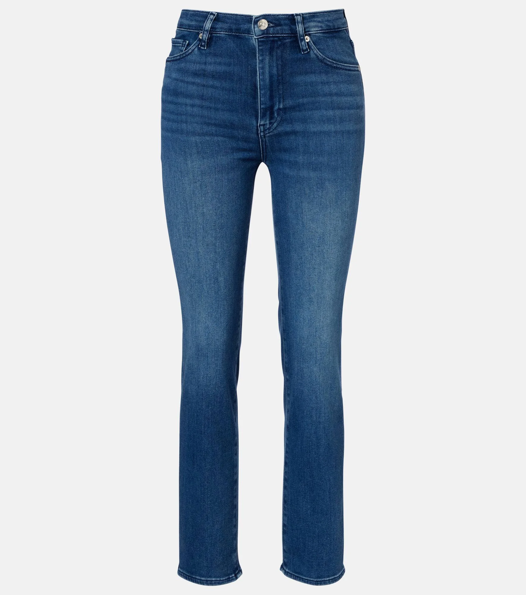 Le Sleek cropped high-rise straight jeans - 1