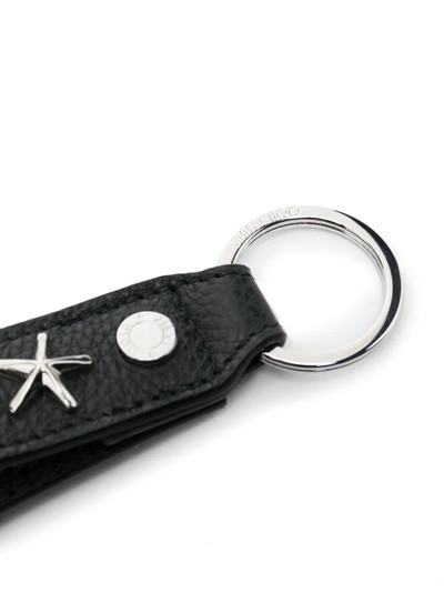 JIMMY CHOO star-stud detail keyring outlook