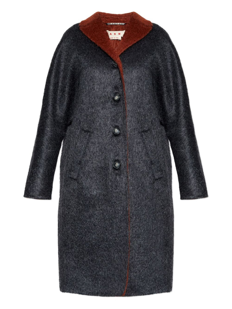 contrasting-trim coat 1