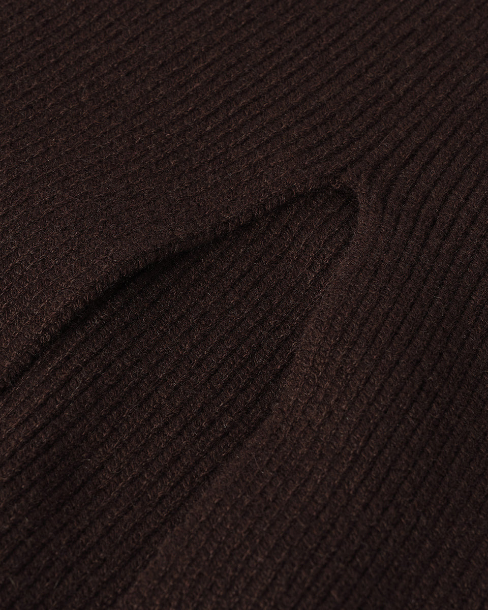 Cashmere Brown Midi Skirt - 5