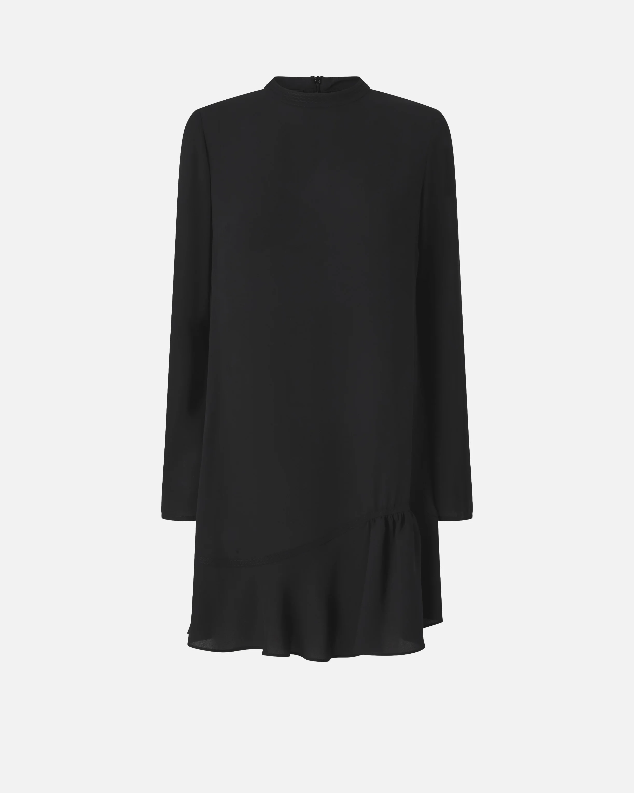 SOFT SHORT TECHNICAL CREPE DRESS - 1