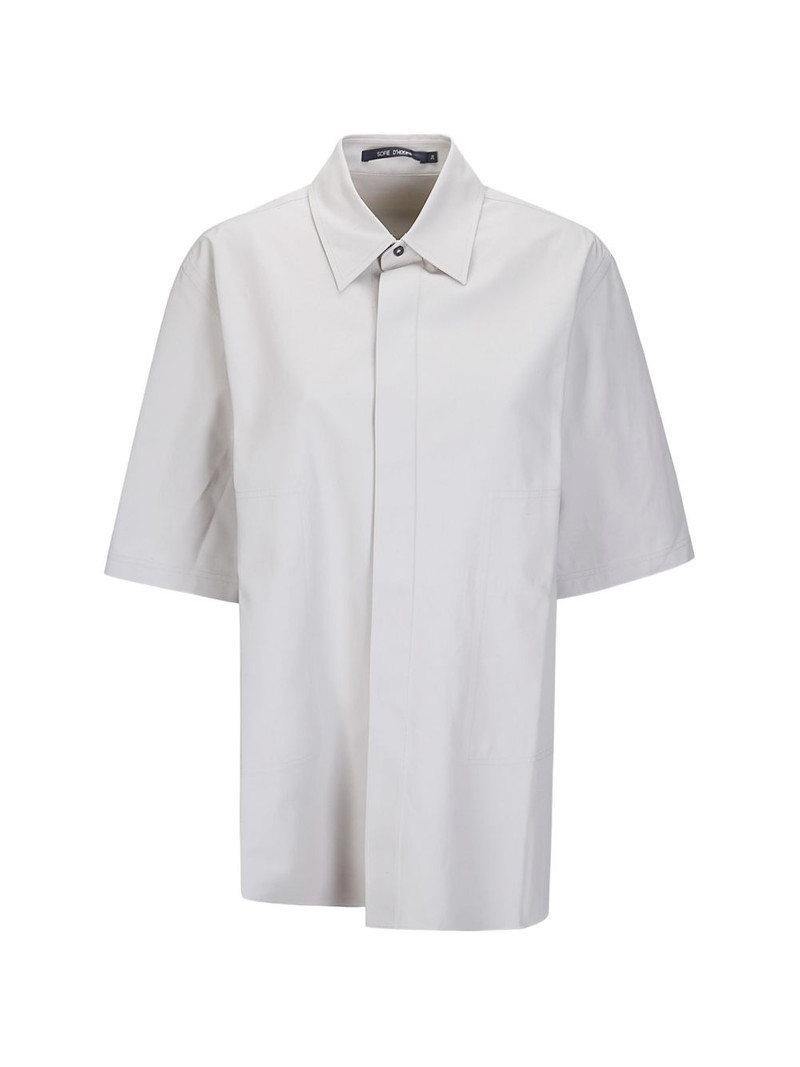 concealed-fastening short-sleeved shirt 1