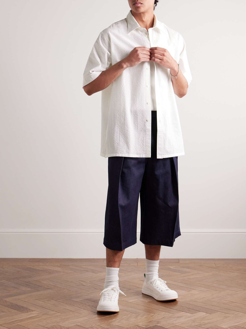 Givenchy Oversized Cotton-Seersucker Shirt outlook