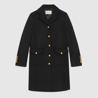 GUCCI Wool coat with Double G outlook