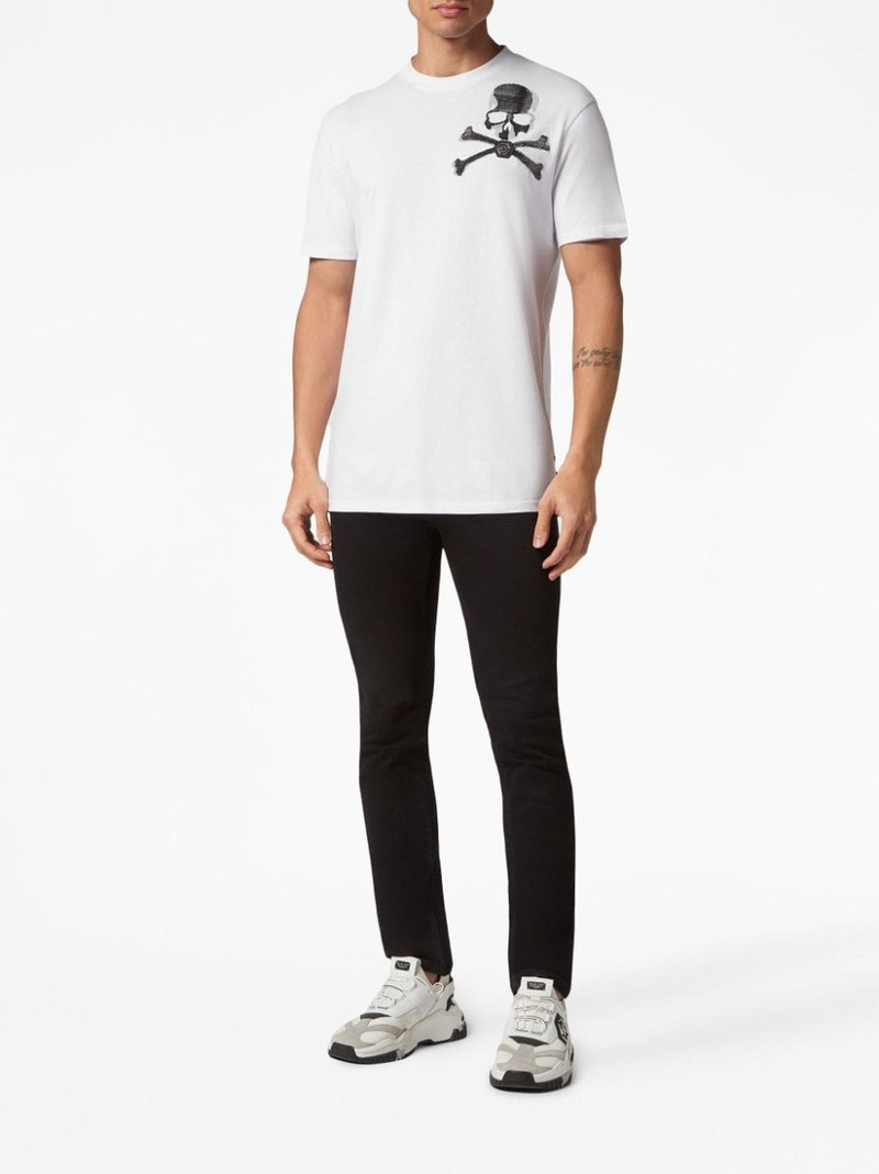 PHILIPP PLEIN skull-print cotton T-shirt outlook