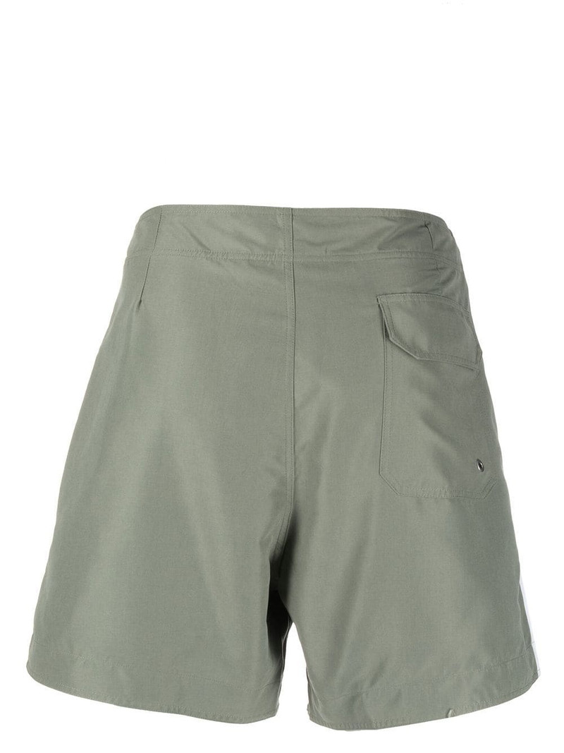 Palm Angels logo-embroidered side stripe swim shorts outlook