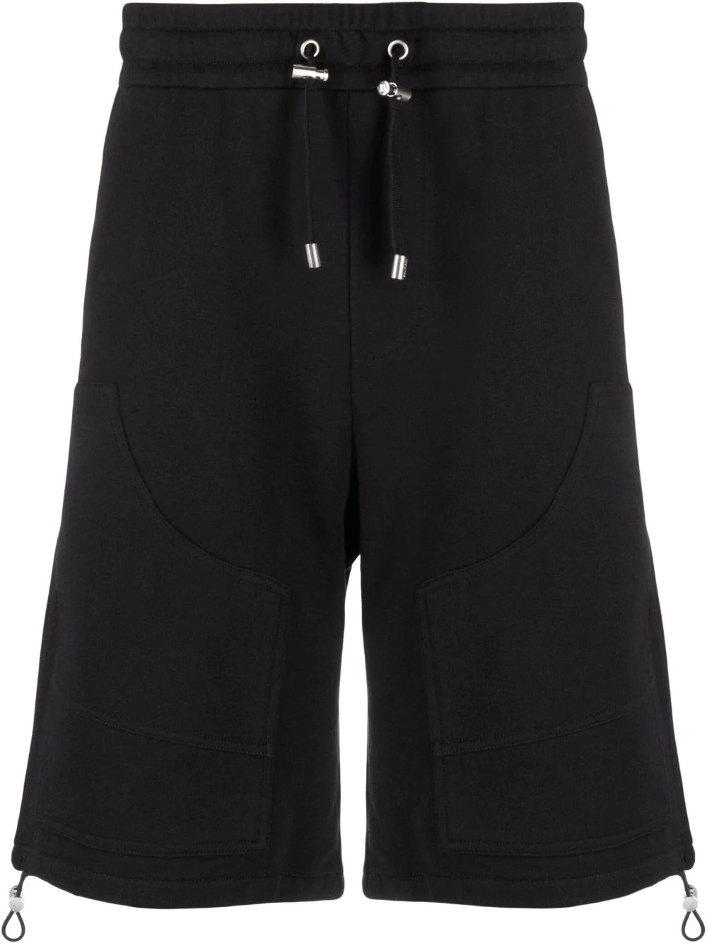 panelled Bermuda track shorts - 1