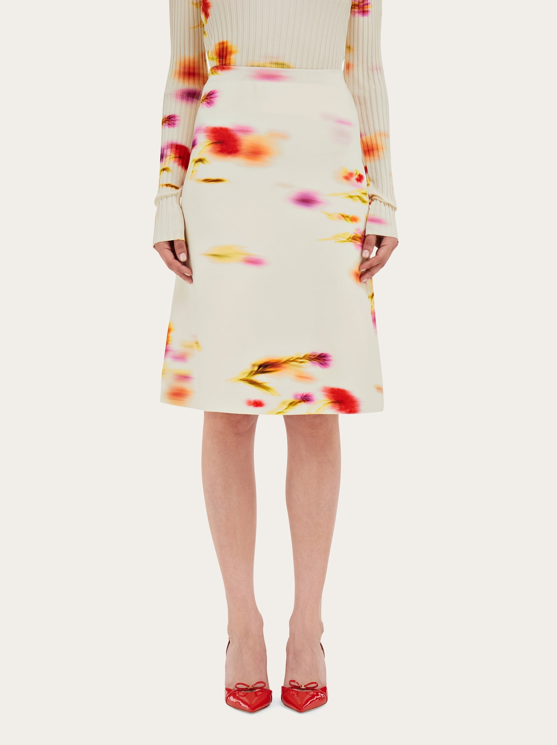 Blossom print skirt - 2