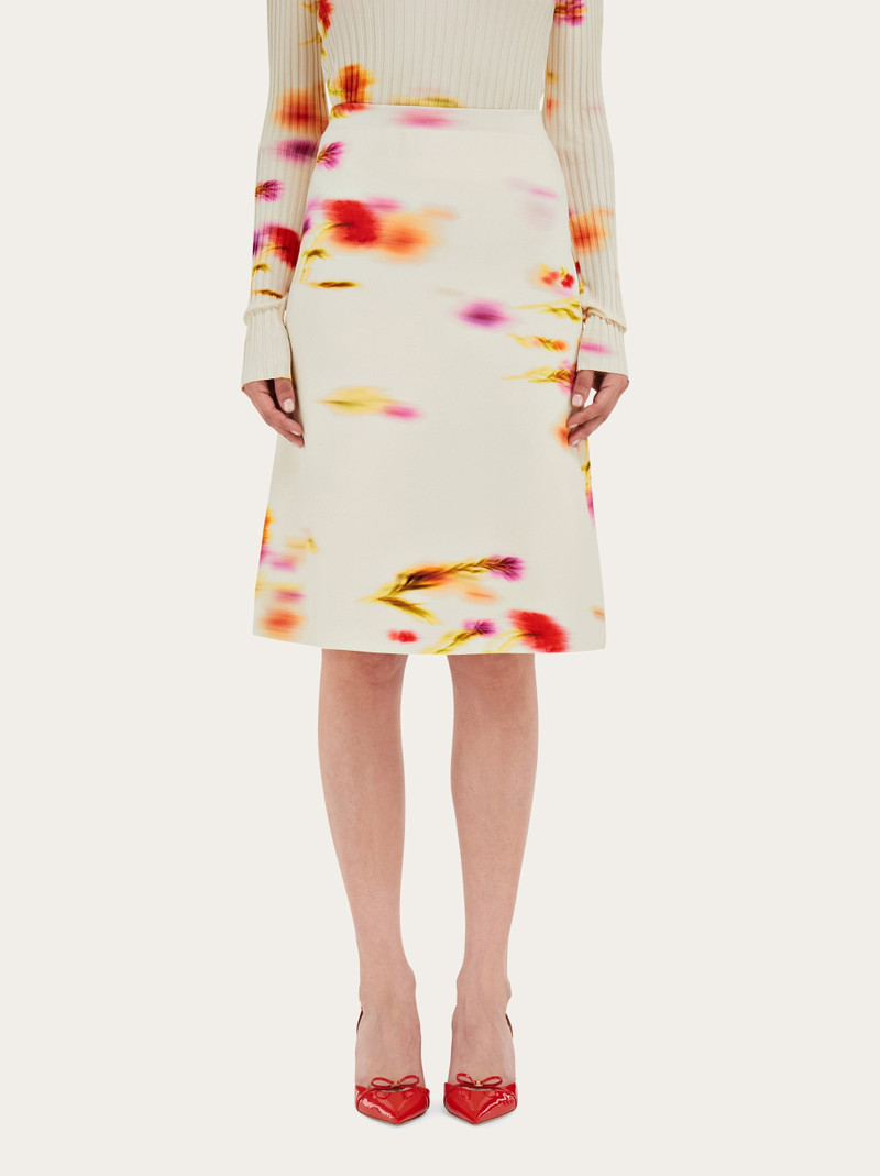 FERRAGAMO Blossom print skirt outlook