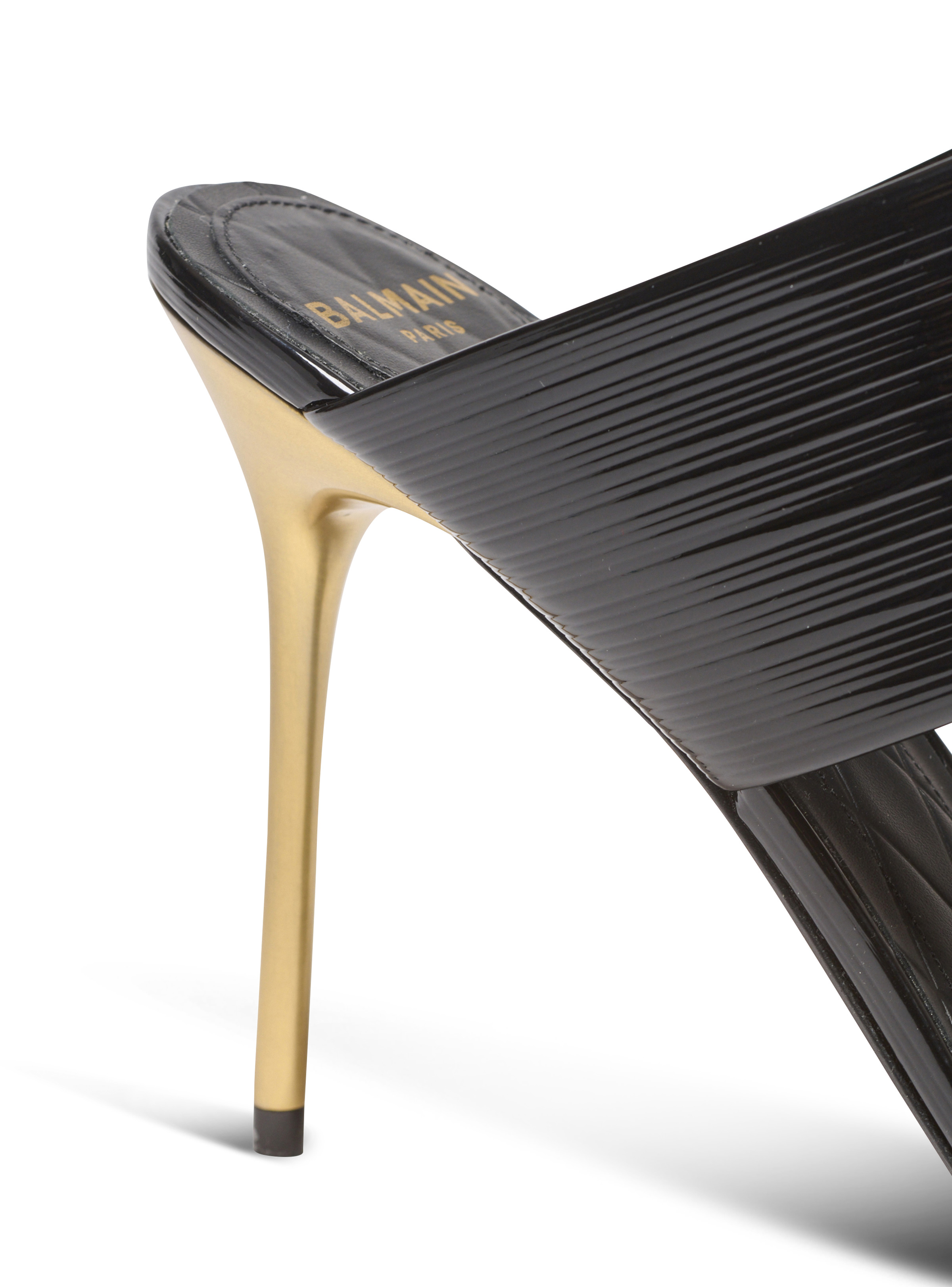 PB mules in striped leather - 5