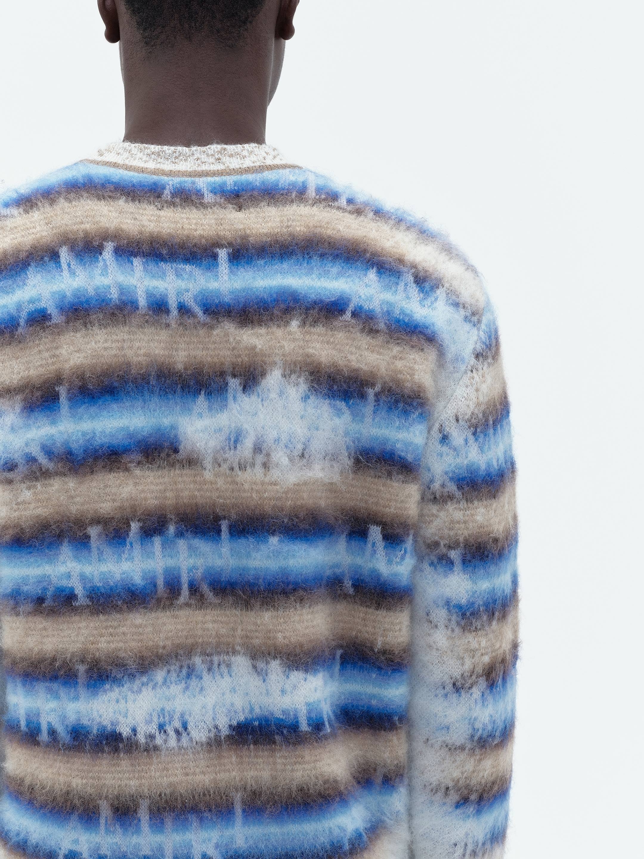 AMIRI STAGGERED STRIPED CREW - 8