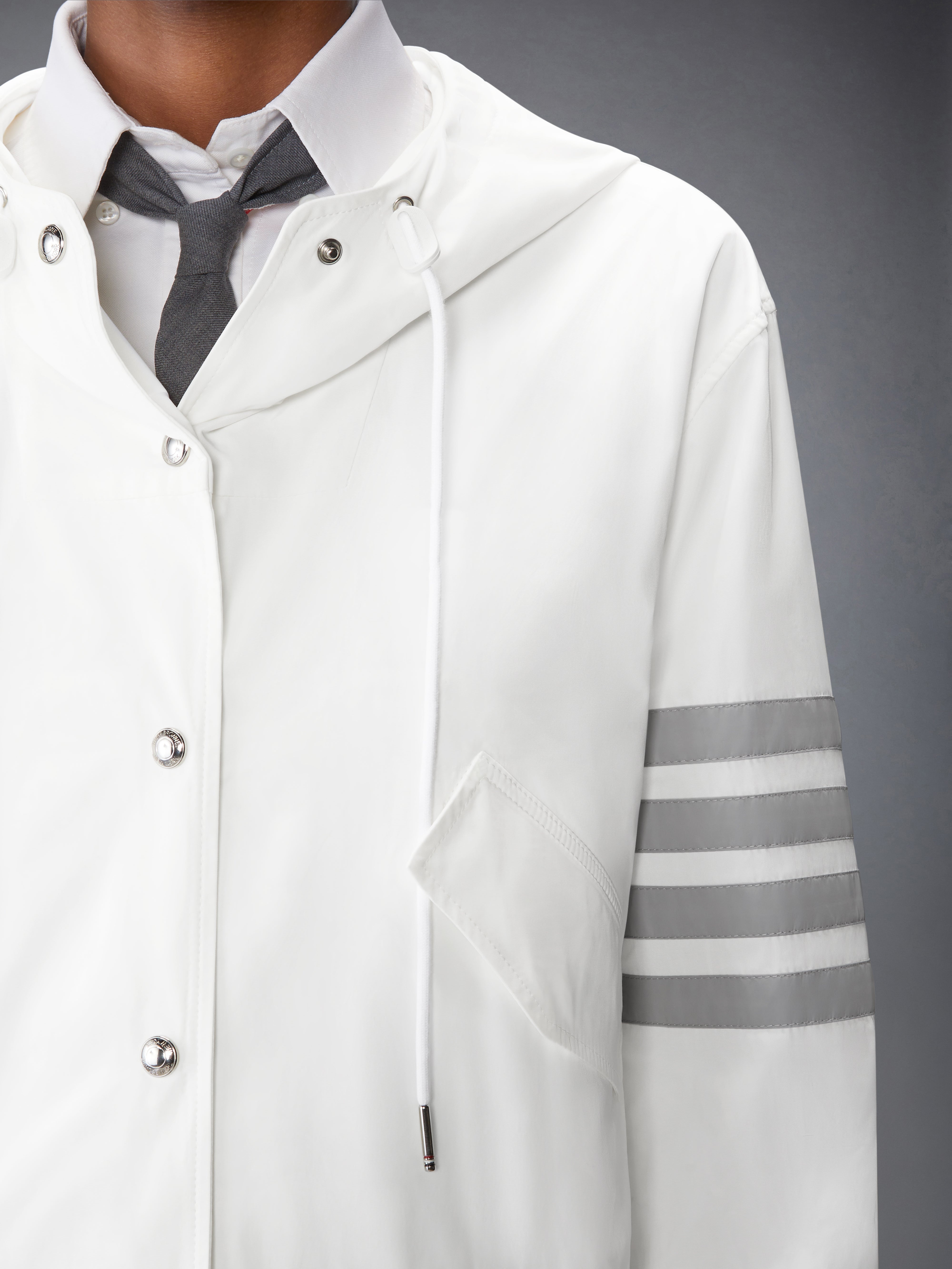 MEMORY TECH 4-BAR CROPPED ANORAK JACKET - 6