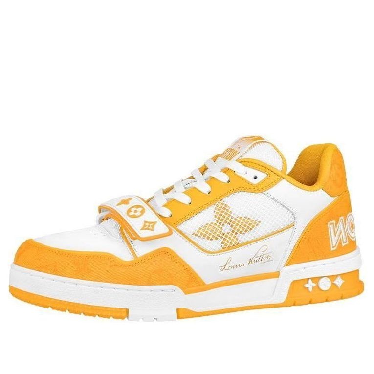 LOUIS VUITTON LV Trainer 'White Yellow Velcro' 1A9ZD6 - 1