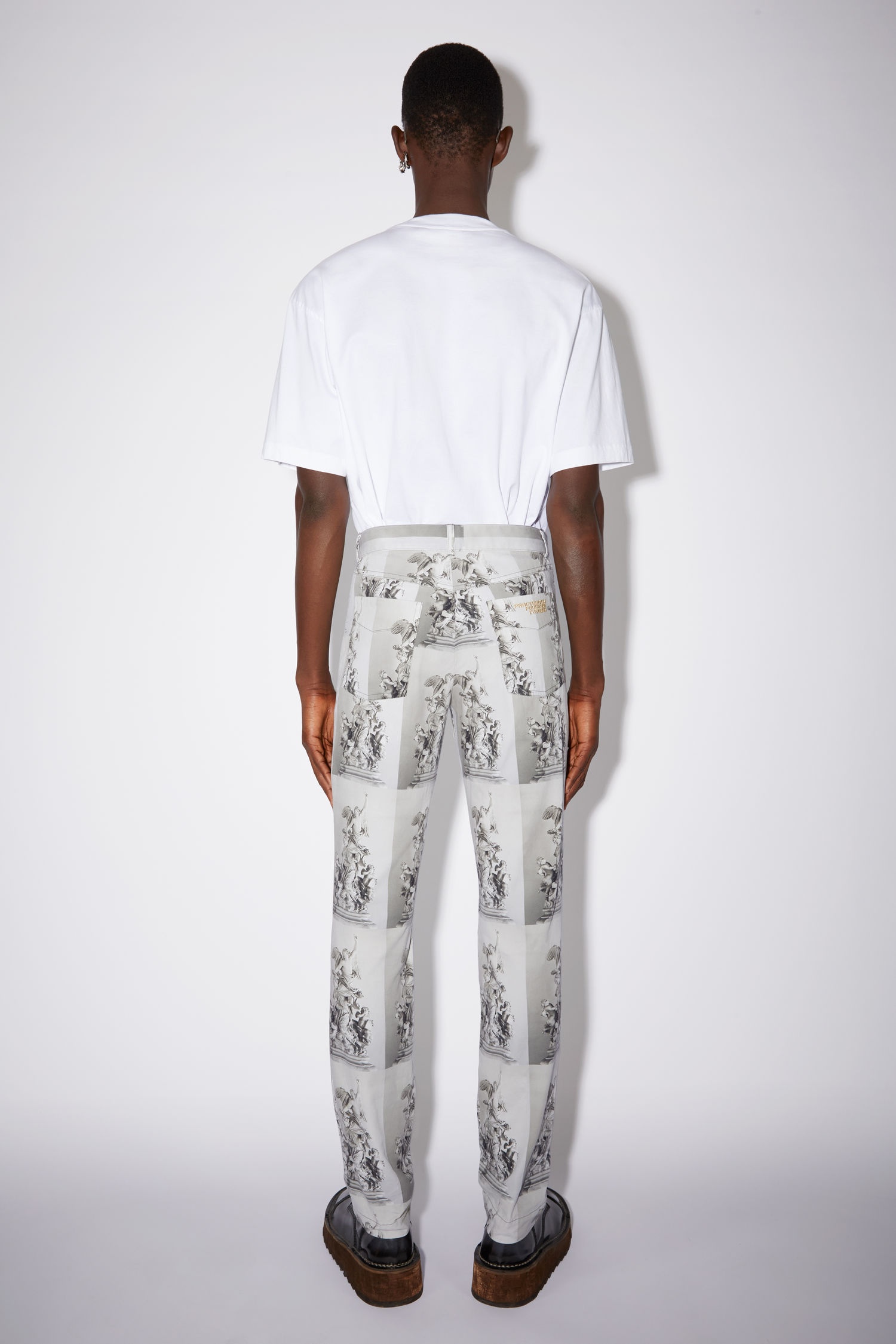 Printed trousers - Grey - 3