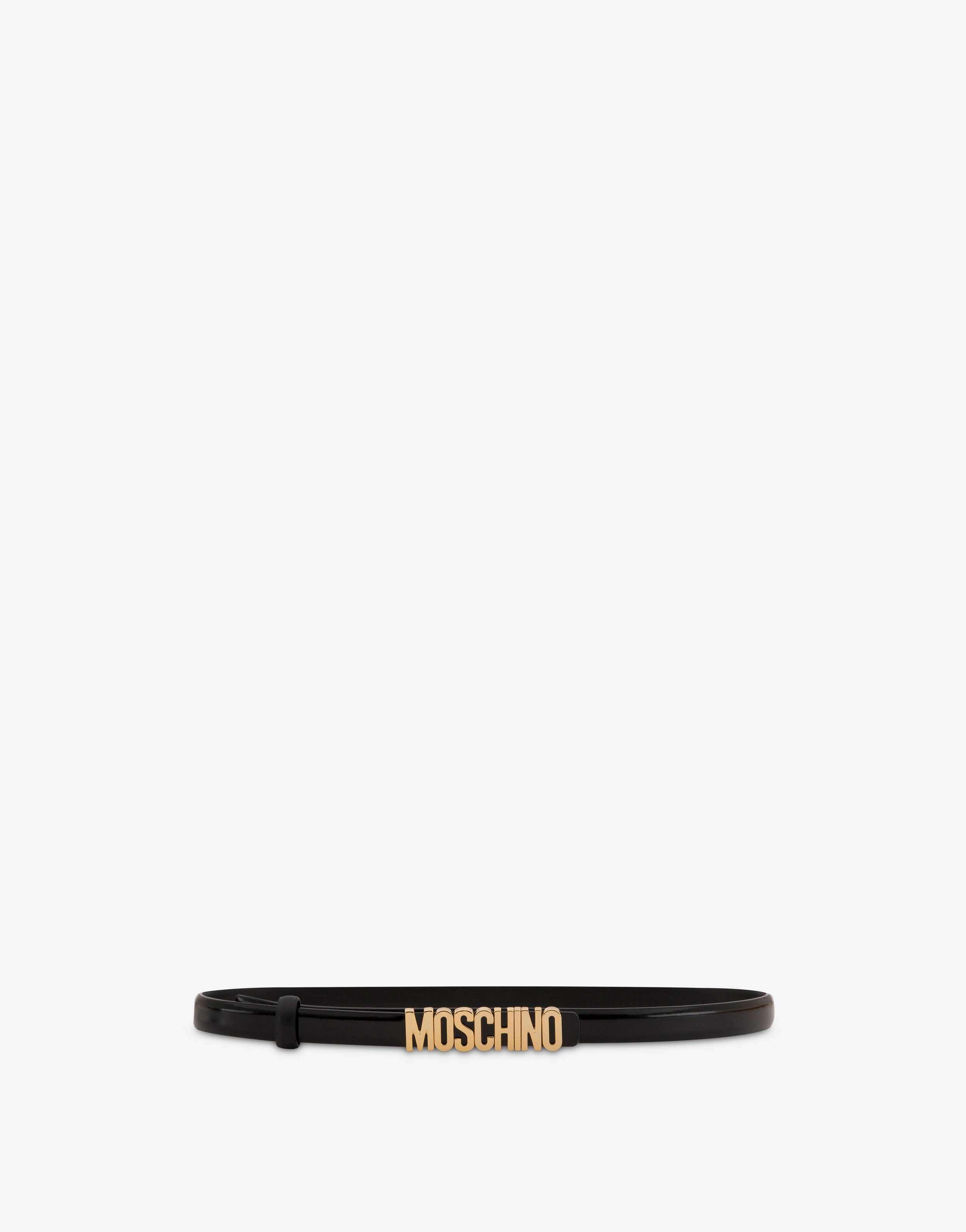 CALFSKIN BELT WITH MINI LOGO - 1