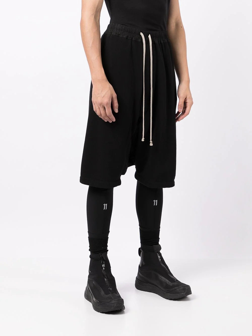 drop-crotch cycling pants - 3