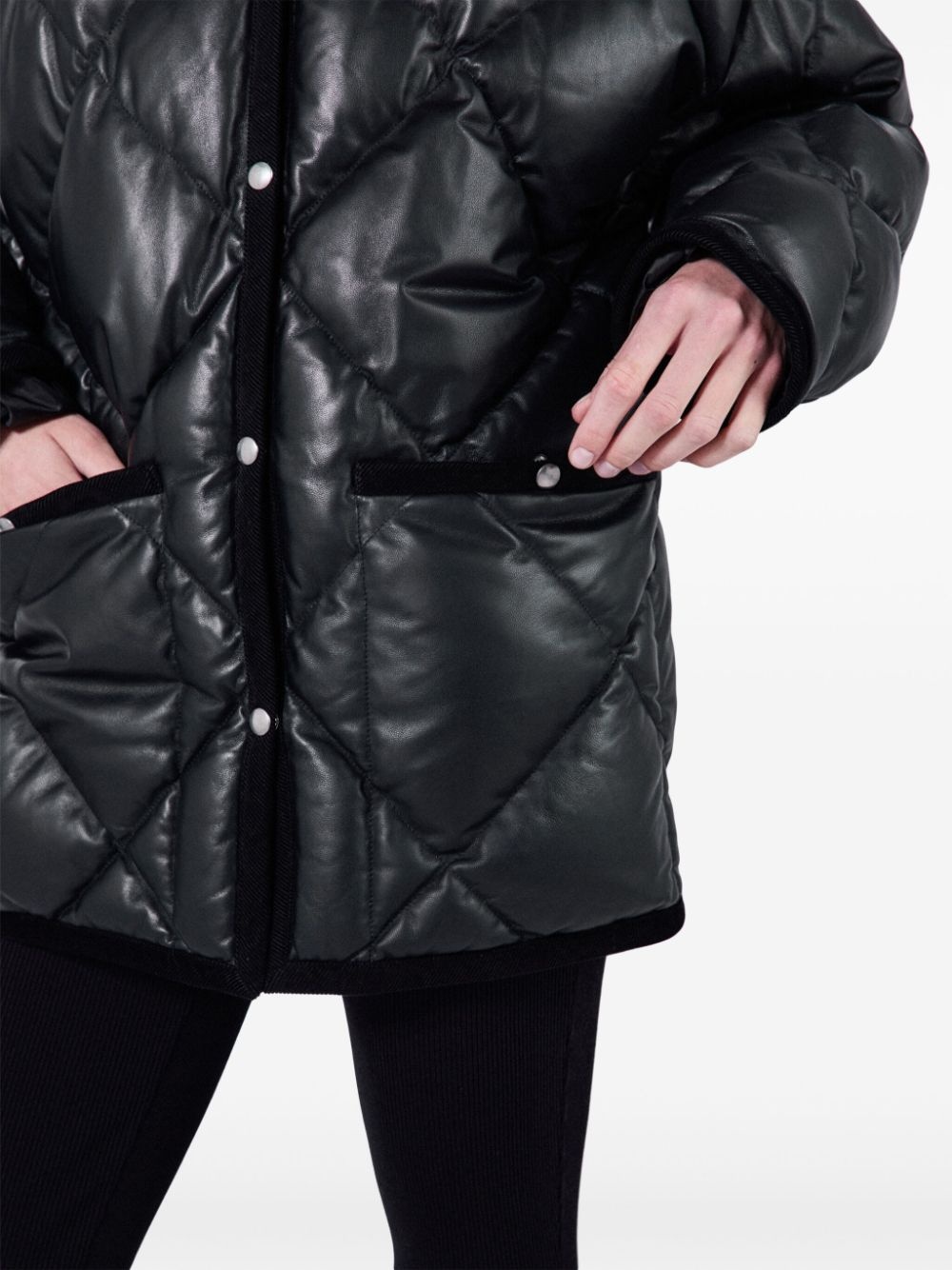 quilted leather jacket - 6