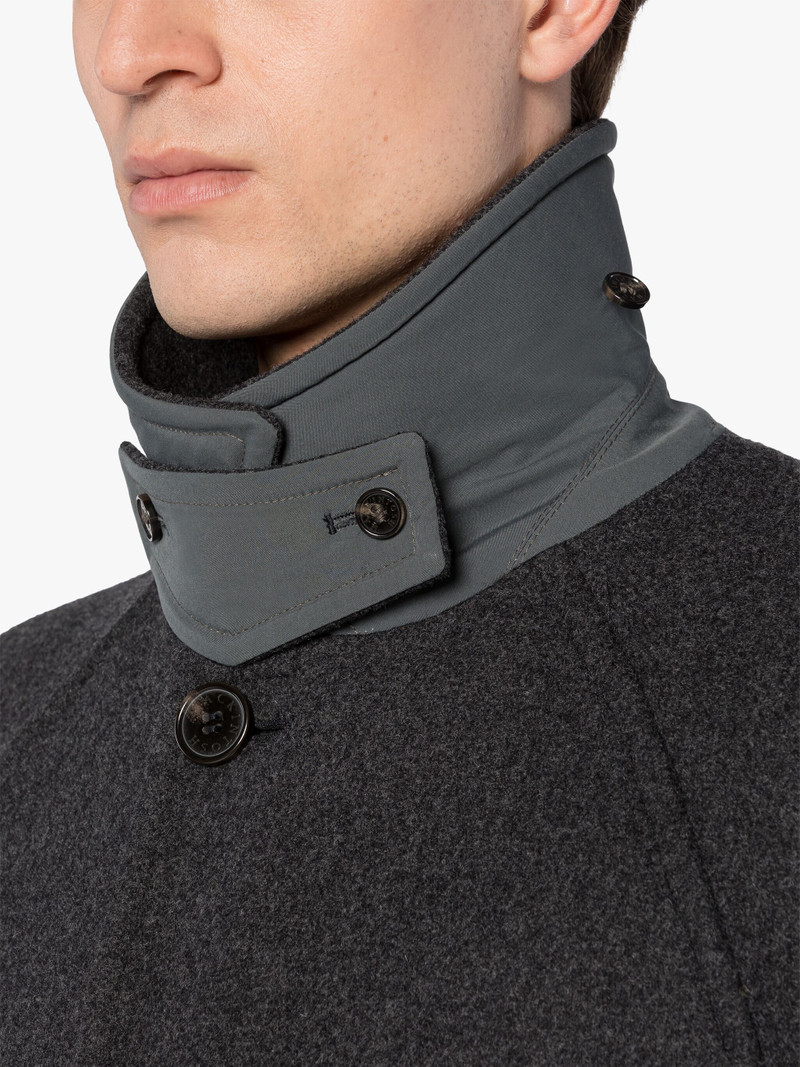 BOSTON GREY WOOL OVERCOAT 5