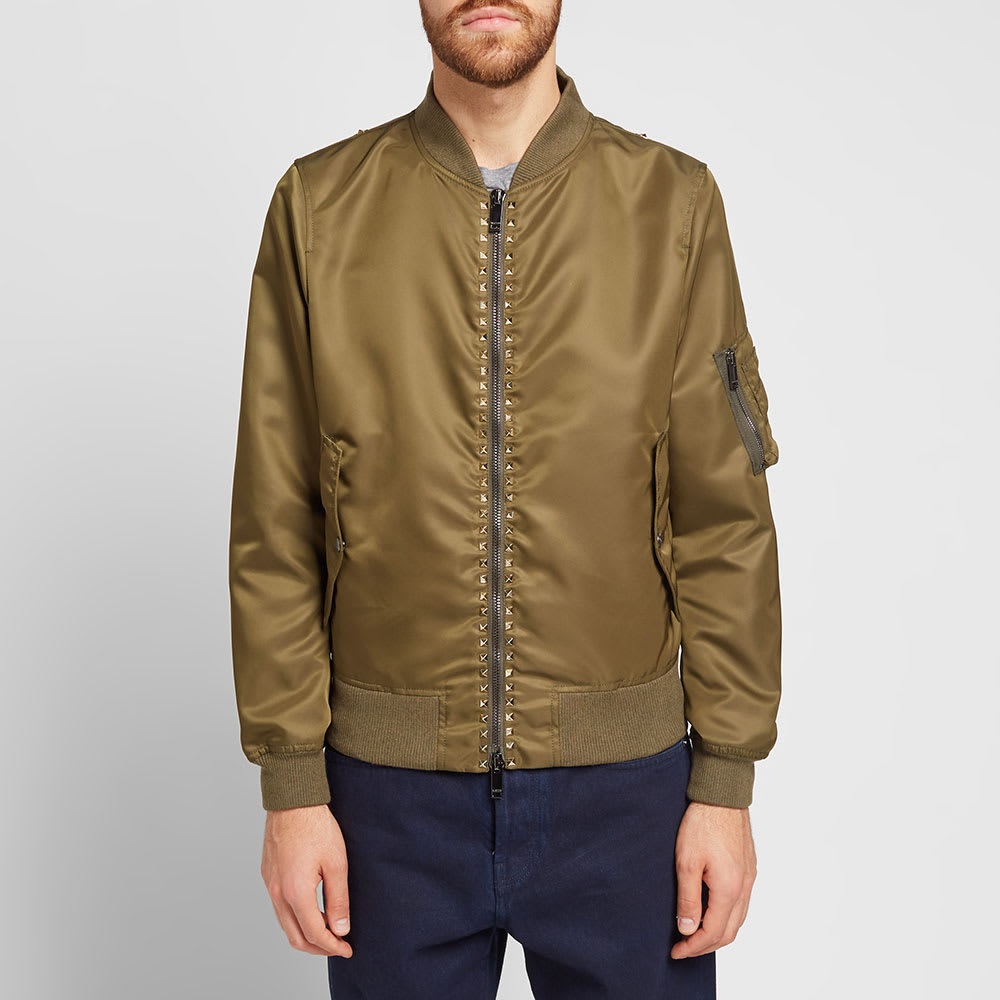 Valentino Rockstud Untitled Bomber Jacket - 4