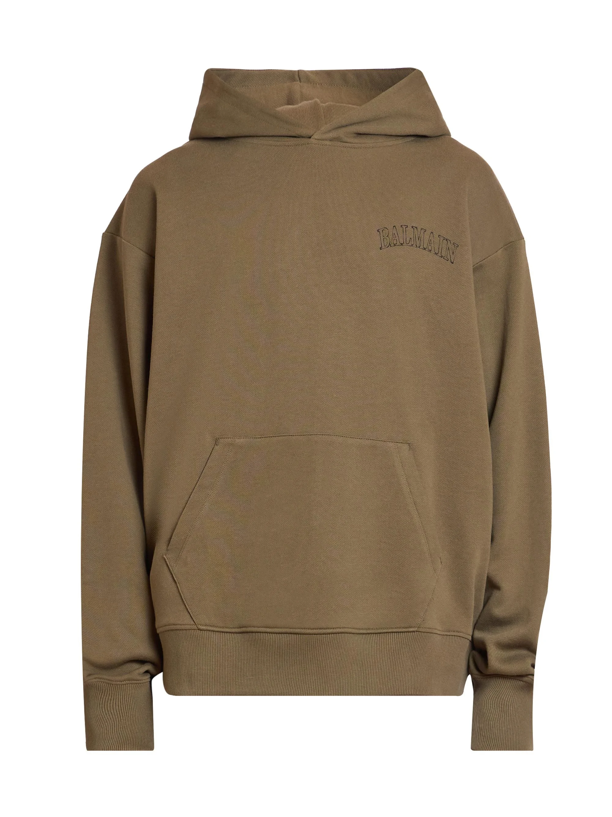 Men's Logo Cotton Hoodie - Kaki Noir - 1