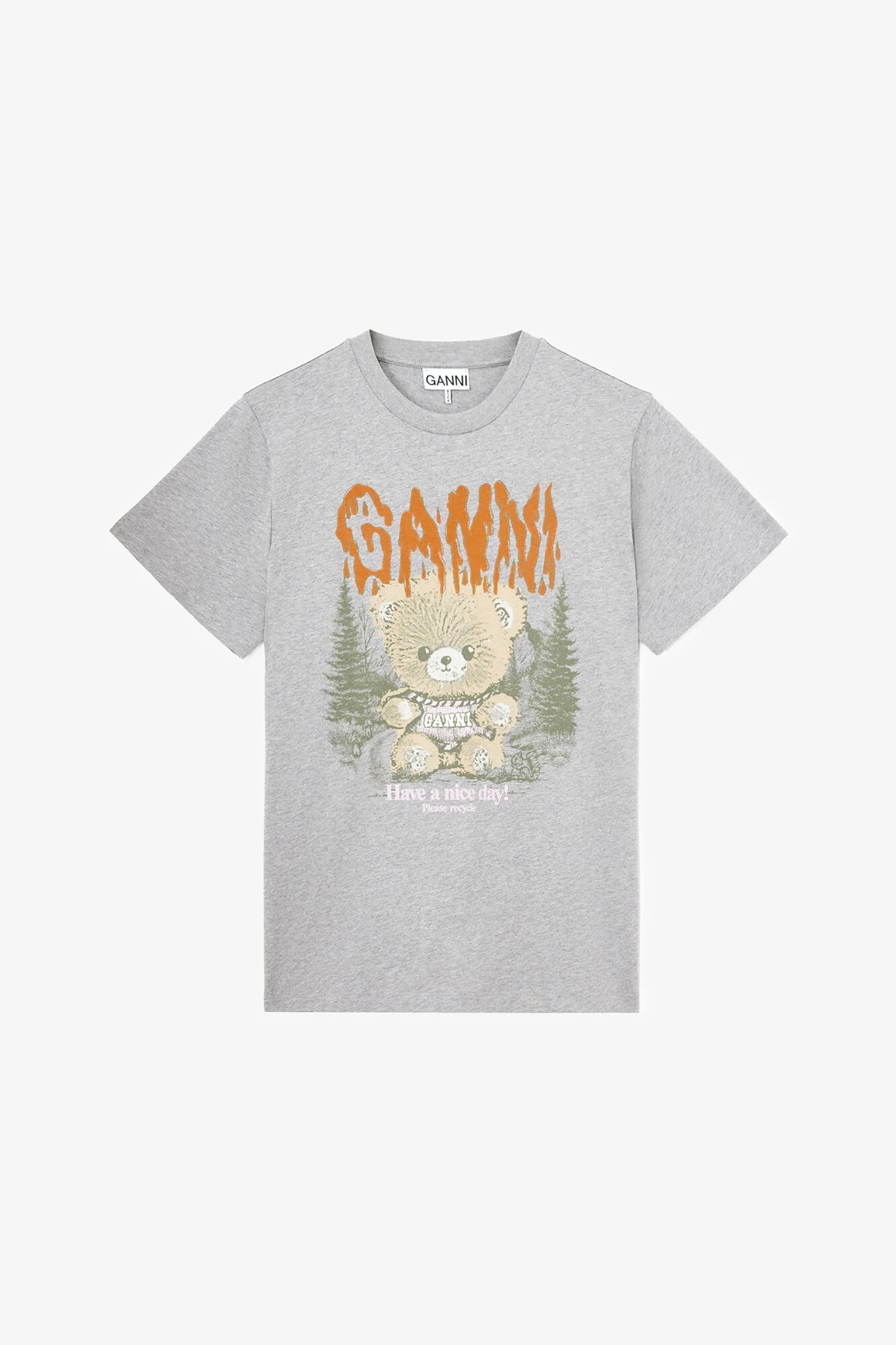 T-SHIRT WITH FOREST TEDDY - 1