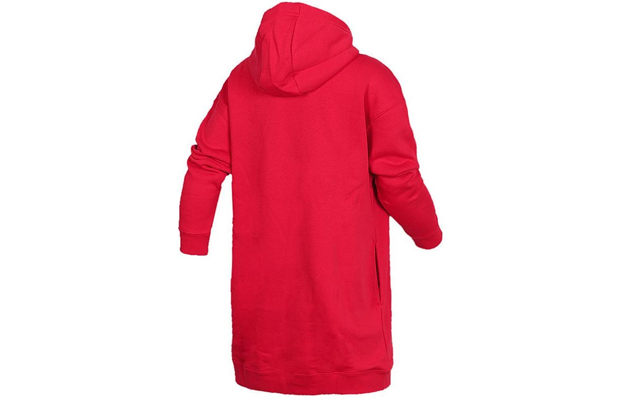 (WMNS) Nike Air Hooded Dress 'Red Black' AH0236-657 - 2