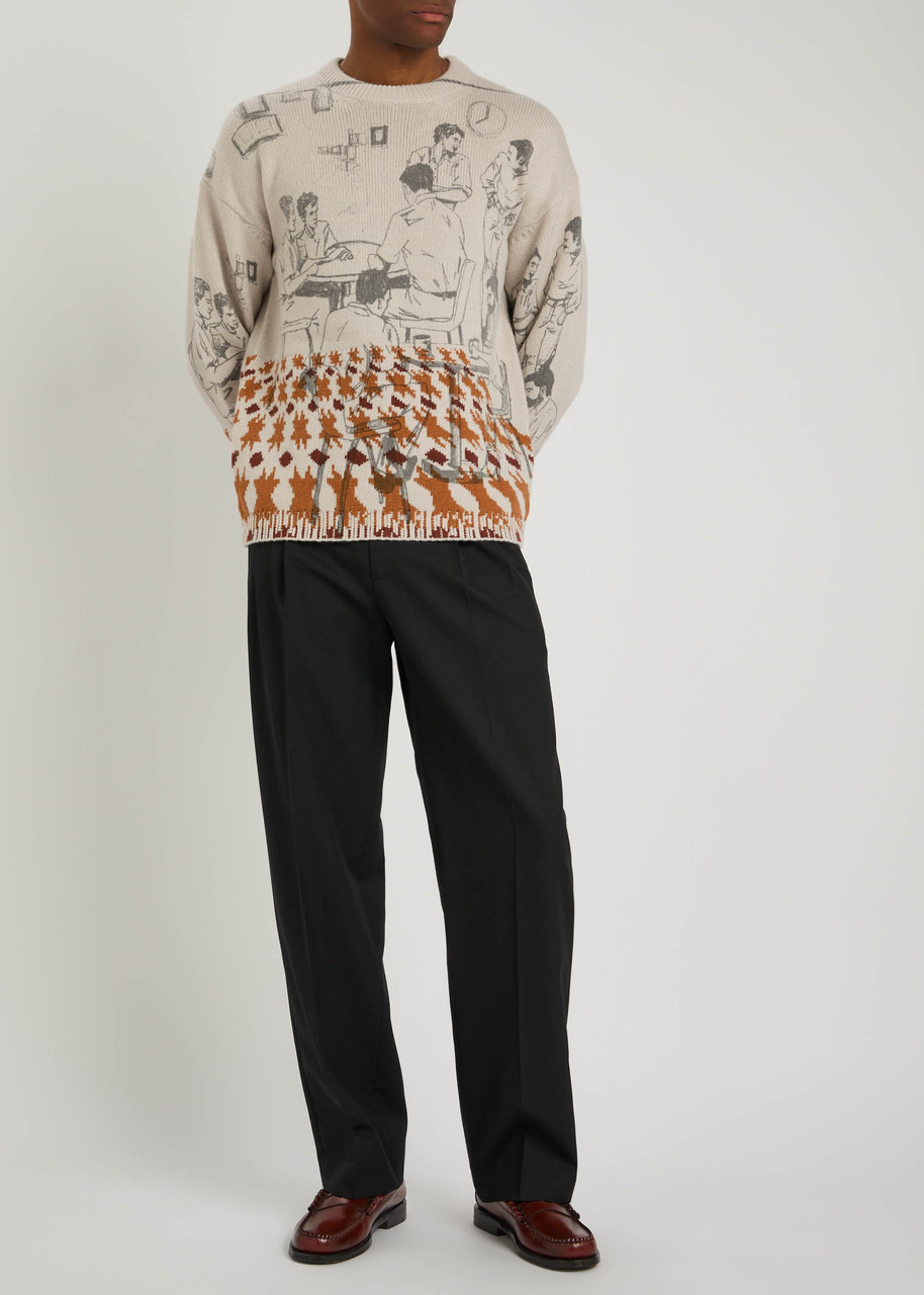 JW Anderson Intarsia Wool-blend Jumper - 4
