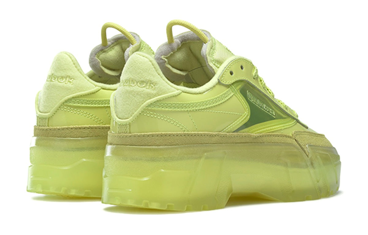 (WMNS) Reebok Cardi B x Club C 'High Vis Green' H01010 - 5