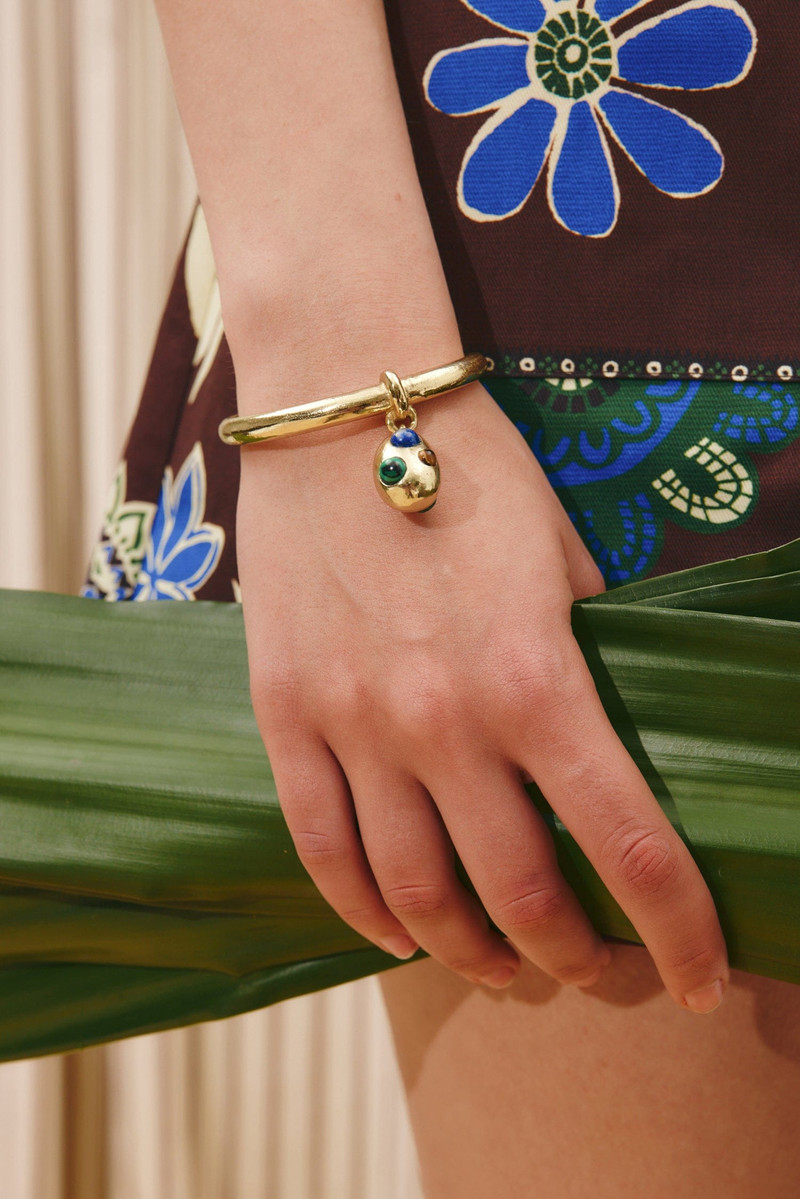 ALÉMAIS Jem Rainbow Stone Egg Drop Bangle outlook