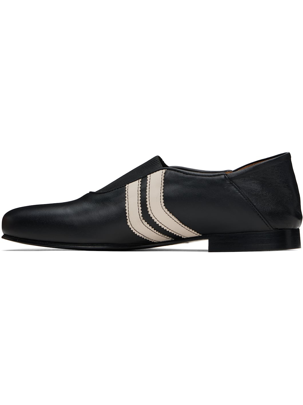 Black Ballerina 2 Straps Loafers - 3