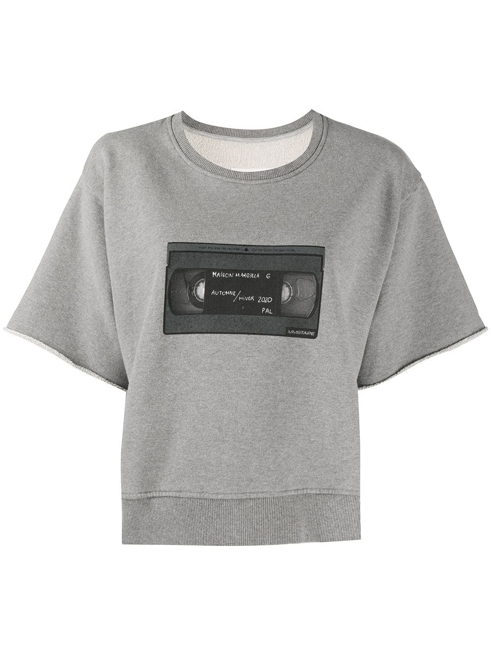 cassette print T-shirt - 1