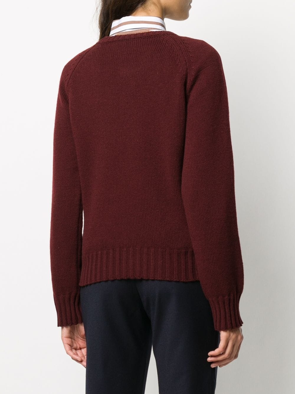 fine knit wool jumper - 4