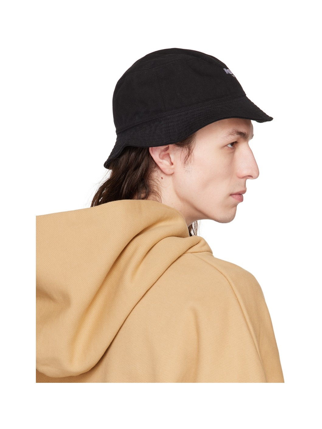 Black Washed Bucket Hat - 3