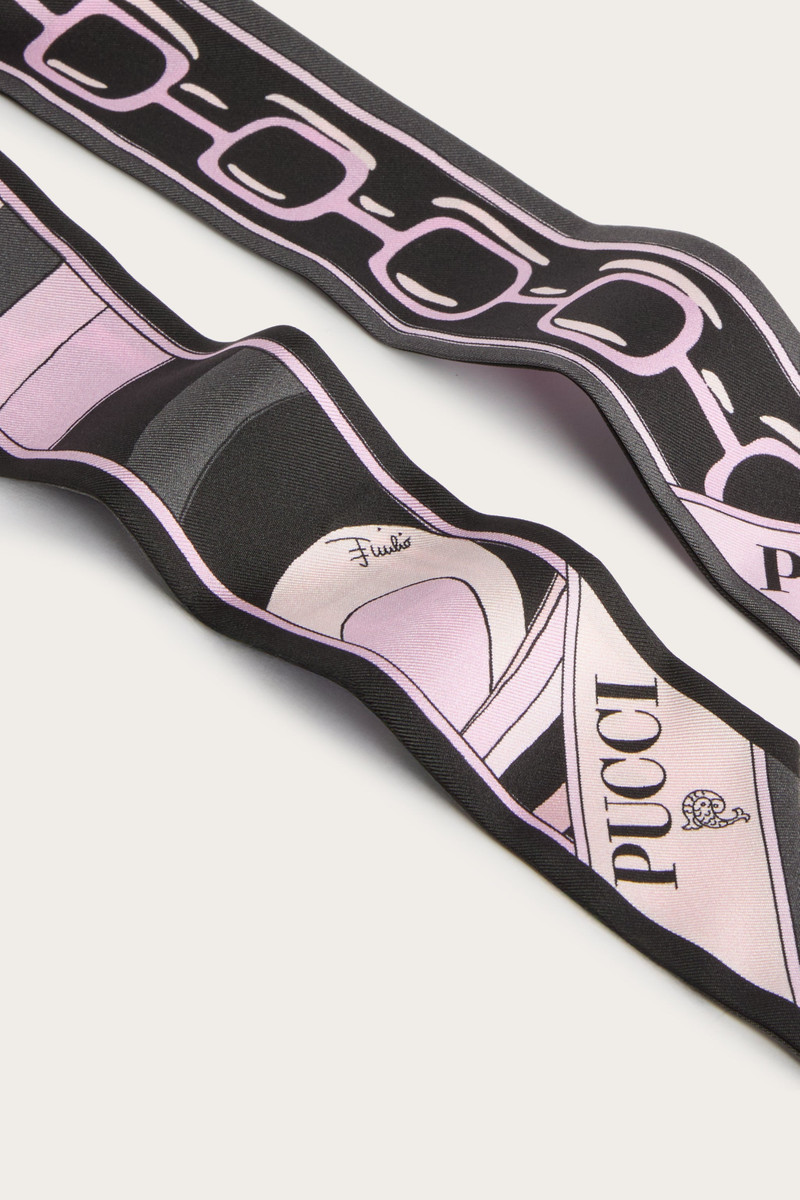 IRIDE AND ISTRICE PRINT SILK TWILL SCARF 3