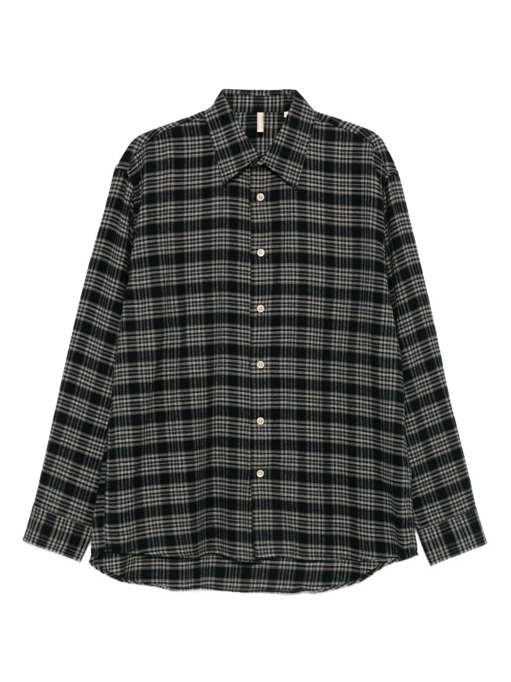 checked long-sleeves shirt - 1