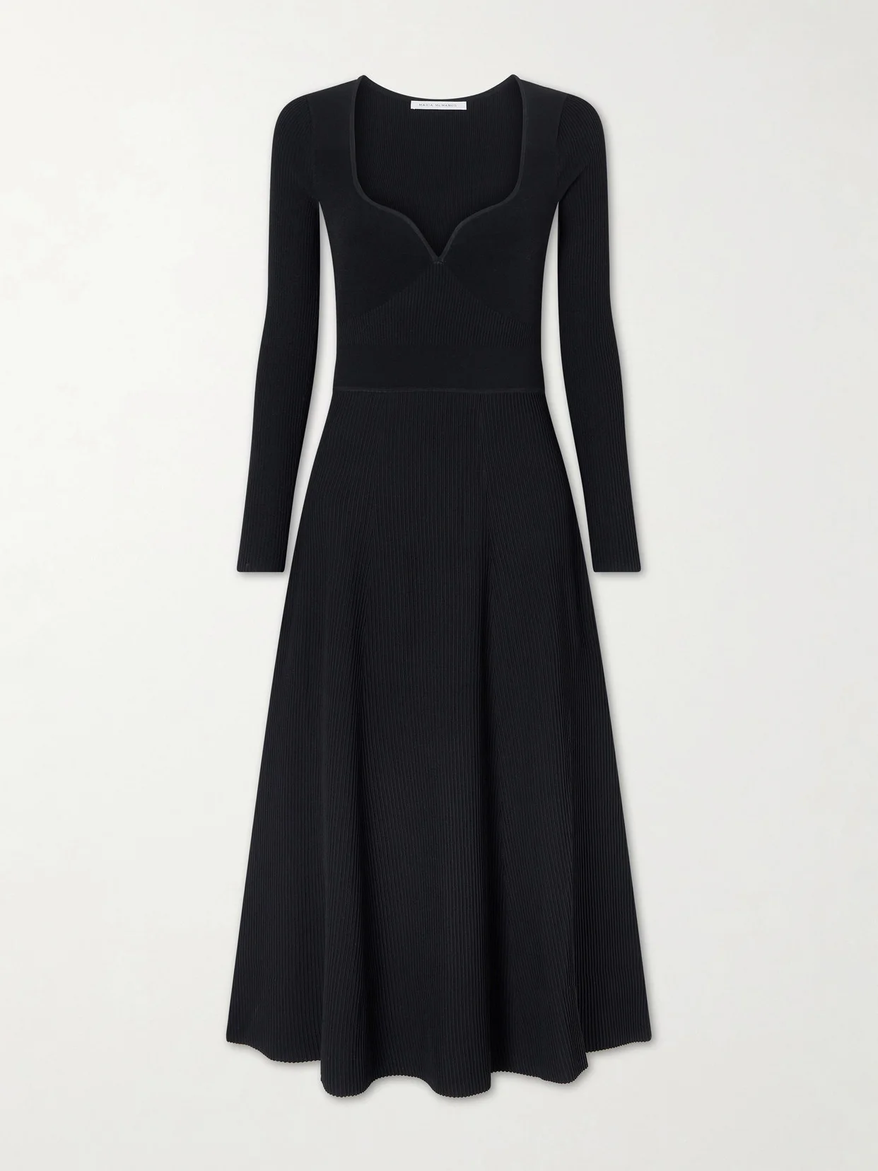 Ribbed Stretch-jersey Bustier Maxi Dress - 1