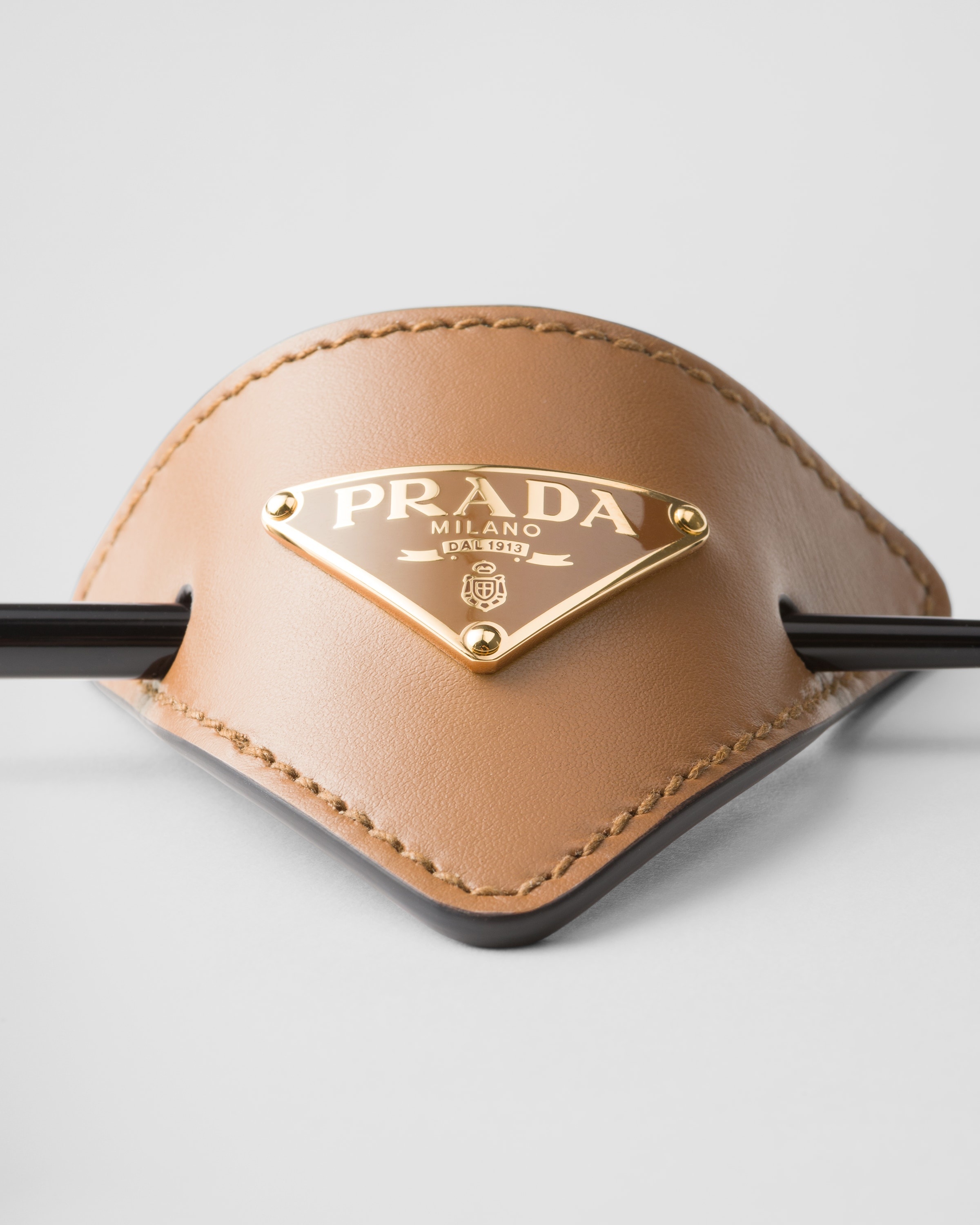 Prada Leather hair clip | REVERSIBLE